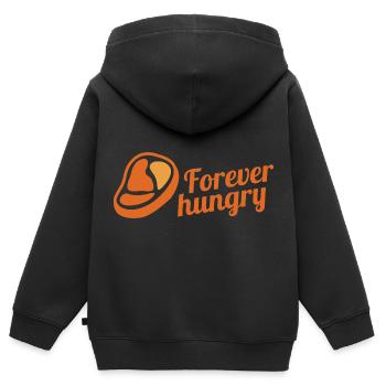 Kebab Fast Food Essen Geschenk Spruch Geschenkidee - Kinder Premium Organic Zip Hoodie - Schwarz - Hinten - AI Model Kid Male (0cm)