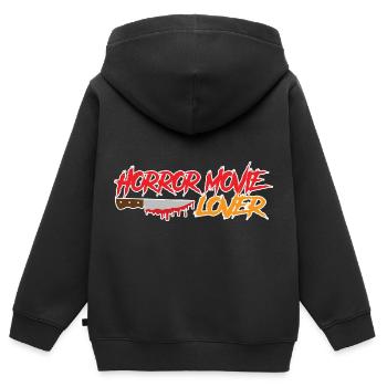 Horror Movie Horror Horror Movie Fan Gift - Kids Premium Organic Zip-up Hoodie - black - Back - AI Model Kid Male (0cm)