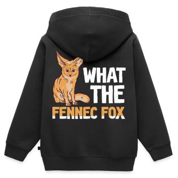 Ce que le propriétaire de Fennec Fox Fennec Foxes Animals - Sweat Premium à capuche zippé enfant bio - noir - Dos - AI Model Kid Male (0cm)