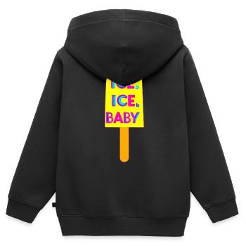 Eiszeit - Kinder Premium Organic Zip Hoodie - Schwarz - Hinten - AI Model Kid Male (0cm)