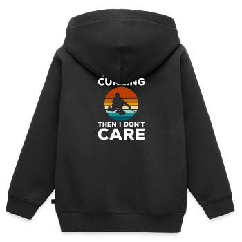 Sport Eishalle Wischer Schnee - Kinder Premium Organic Zip Hoodie - Schwarz - Hinten - AI Model Kid Male (0cm)