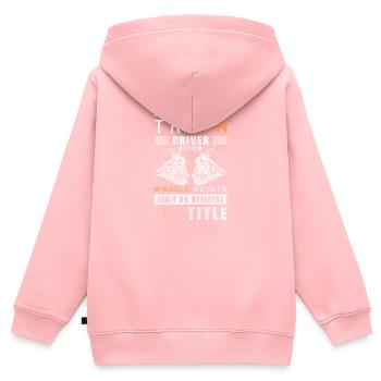 Modellbahn Lokführer Spielzeug - Kinder Premium Organic Zip Hoodie - Rosa - Hinten - AI Model Kid Female (0cm)
