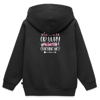 Robe de danse Swing pour femme Lindy Hop Swing - Sweat Premium à capuche zippé enfant bio - noir - Dos - AI Model Kid Male (0cm)