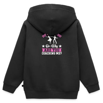 Robe de danse Swing pour femme Lindy Hop Swing - Sweat Premium à capuche zippé enfant bio - noir - Dos - AI Model Kid Male (0cm)