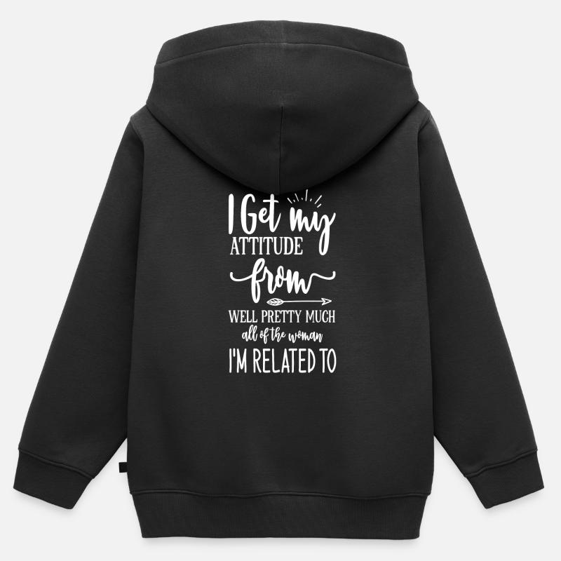 Bébé - Sweat Premium à capuche zippé enfant bio - noir