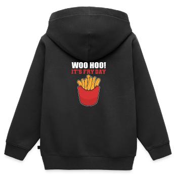 It's Roast Day Dedicated Worker Gift - Kids Premium Organic Zip-up Hoodie - black - Back - AI Model Kid Male (0cm)