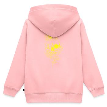 Schädel der Gesetzlosen Autobahn-Gangs Tod von Bikern - Kinder Premium Organic Zip Hoodie - Rosa - Hinten - AI Model Kid Female (0cm)