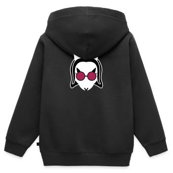 Der Ekuroeil der Dunkelheit - Kinder Premium Organic Zip Hoodie - Schwarz - Hinten - AI Model Kid Male (0cm)