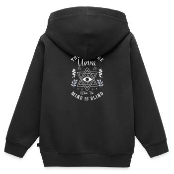 Traumfänger Indianer Esoterik - Kinder Premium Organic Zip Hoodie - Schwarz - Hinten - AI Model Kid Male (0cm)