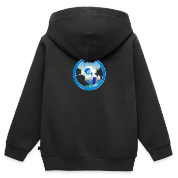 up to the Sky - Kids Premium Organic Zip-up Hoodie - black - Back - AI Model Kid Male (0cm)