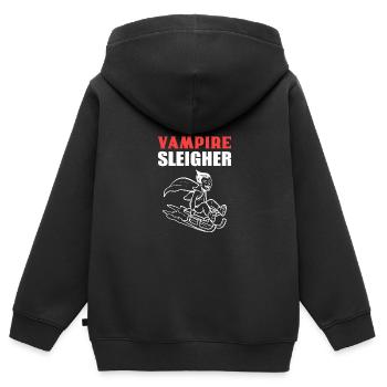 Vampire Brawl Partygoer Gift - Kids Premium Organic Zip-up Hoodie - black - Back - AI Model Kid Male (0cm)