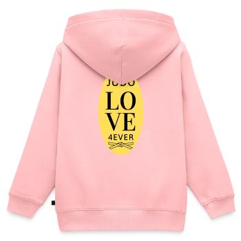 Judo Love 4Ever - Judo Geschenkidee - Kinder Premium Organic Zip Hoodie - Rosa - Hinten - AI Model Kid Female (0cm)