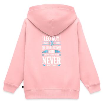 Signe du zodiaque étoiles superstition - Sweat Premium à capuche zippé enfant bio - rose - Dos - AI Model Kid Female (0cm)