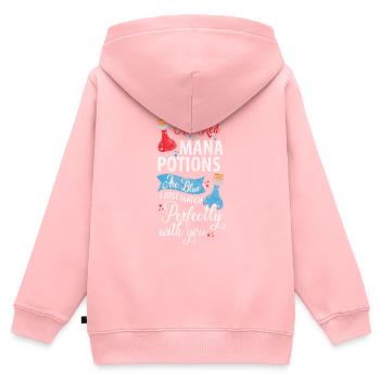 Alchemy Sign Wisdom - Kids Premium Organic Zip-up Hoodie - rose - Back - AI Model Kid Female (0cm)