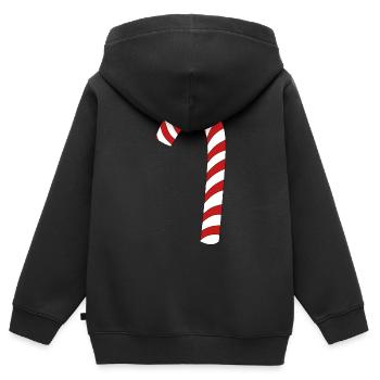 Zuckerstange - Kinder Premium Organic Zip Hoodie - Schwarz - Hinten - AI Model Kid Male (0cm)