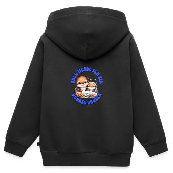 Soon I'll be a big brother - Kids Premium Organic Zip-up Hoodie - black - Back - AI Model Kid Male (0cm)