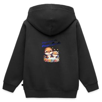 Soon-to-be Big Brother - Kids Premium Organic Zip-up Hoodie - black - Back - AI Model Kid Male (0cm)