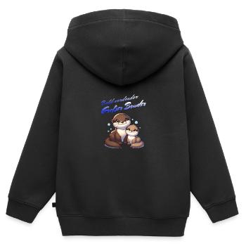 Soon I'll be a big brother - Kids Premium Organic Zip-up Hoodie - black - Back - AI Model Kid Male (0cm)