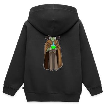 Witch Halloween Magic Potion - Kids Premium Organic Zip-up Hoodie - black - Back - AI Model Kid Male (0cm)