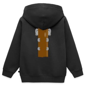 Koala hinter Baum - Kinder Premium Organic Zip Hoodie - Schwarz - Hinten - AI Model Kid Male (0cm)