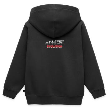 Plongée souterraine Scuba Diver Cavers Caves Divers Gift - Sweat Premium à capuche zippé enfant bio - noir - Dos - AI Model Kid Male (0cm)