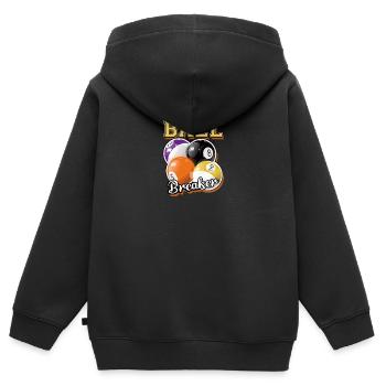 Pool Billiards Billiard Game Cue Sports Cool Gift - Sweat Premium à capuche zippé enfant bio - noir - Dos - AI Model Kid Male (0cm)