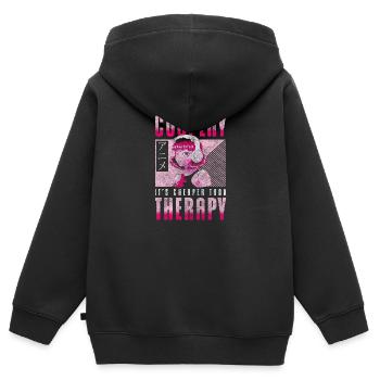 Déguisement Manga Gamer - Sweat Premium à capuche zippé enfant bio - noir - Dos - AI Model Kid Male (0cm)