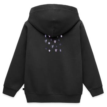 Pingouins - Sweat Premium à capuche zippé enfant bio - noir - Dos - AI Model Kid Male (0cm)