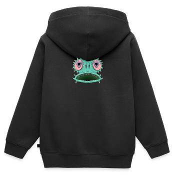Alien - Sweat Premium à capuche zippé enfant bio - noir - Dos - AI Model Kid Male (0cm)