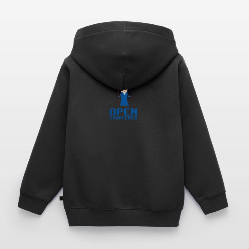 Developer Open Sourcerer Funny gift idea Kids Premium Organic Zip-up Hoodie