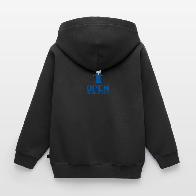 Developer Open Sourcerer Funny gift idea Kids Premium Organic Zip-up Hoodie