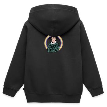 Politics USA democrats - Kids Premium Organic Zip-up Hoodie - black - Back - AI Model Kid Male (0cm)