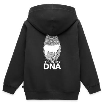 Vaches agriculture vache vache vache bovin agriculteur - Sweat Premium à capuche zippé enfant bio - noir - Dos - AI Model Kid Male (0cm)