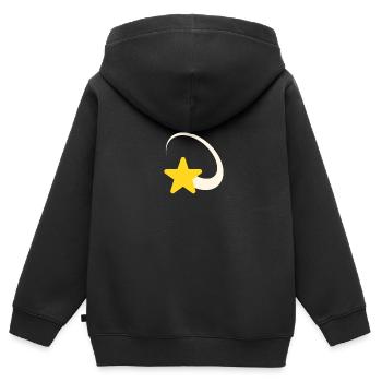Stern Sternschnuppe Geschenkidee Cool - Kinder Premium Organic Zip Hoodie - Schwarz - Hinten - AI Model Kid Male (0cm)