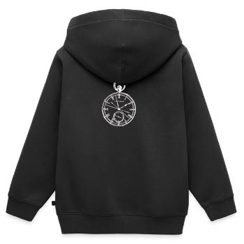 Chronomètre suisse mouvement montre cadeau montre - Sweat Premium à capuche zippé enfant bio - noir - Dos - AI Model Kid Male (0cm)
