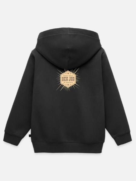 Job machen - Kinder Premium Organic Zip Hoodie - Schwarz