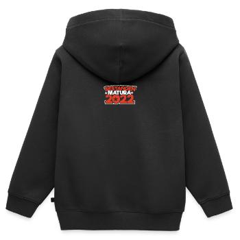 Matura 2022 Maturareise Maturafeier Maturant - Kinder Premium Organic Zip Hoodie - Schwarz - Hinten - AI Model Kid Male (0cm)
