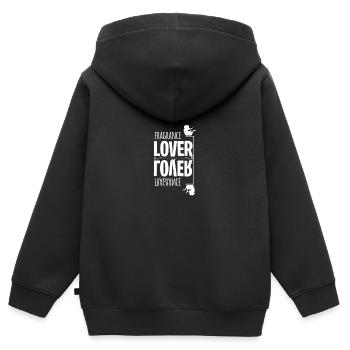 Parfüm Fragrance Perfüm Perfume Parfum Duft - Sweat Premium à capuche zippé enfant bio - noir - Dos - AI Model Kid Male (0cm)