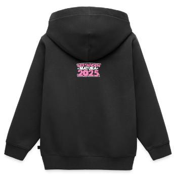 Matura 2025 Maturareise Maturafeier Maturant - Kinder Premium Organic Zip Hoodie - Schwarz - Hinten - AI Model Kid Male (0cm)