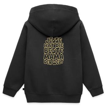 Jesse als Spruch - Kinder Premium Organic Zip Hoodie - Schwarz - Hinten - AI Model Kid Male (0cm)