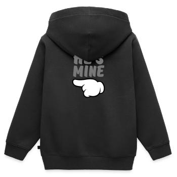 He's Mine (Comic Hand) Part 1 - Kinder Premium Organic Zip Hoodie - Schwarz - Hinten - AI Model Kid Male (0cm)