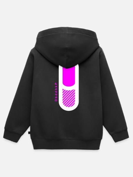 dbddhkp - Kinder Premium Organic Zip Hoodie - Schwarz