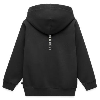 Spiritual Yoga Moon - Kids Premium Organic Zip-up Hoodie - black - Back - AI Model Kid Male (0cm)