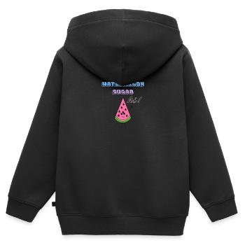 Watermelon sugar - Kids Premium Organic Zip-up Hoodie - black - Back - AI Model Kid Male (0cm)