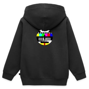 Colour test card - Kids Premium Organic Zip-up Hoodie - black - Back - AI Model Kid Male (0cm)