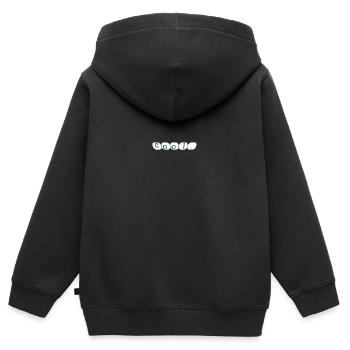 Cool - Kinder Premium Organic Zip Hoodie - Schwarz - Hinten - AI Model Kid Male (0cm)