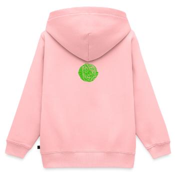 Kohl - Kinder Premium Organic Zip Hoodie - Rosa - Hinten - AI Model Kid Female (0cm)