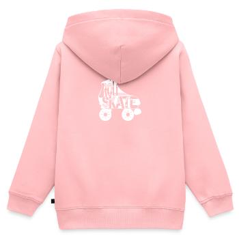 roller skating Rollkunstlauf 4 23 - Kinder Premium Organic Zip Hoodie - Rosa - Hinten - AI Model Kid Female (0cm)