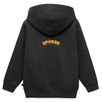 Spoiler Media Movie Fan Lustige Geschenkidee - Kinder Premium Organic Zip Hoodie - Schwarz - Hinten - AI Model Kid Male (0cm)