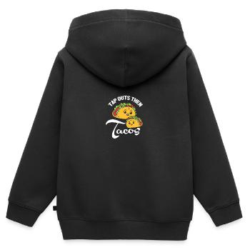 Jiu Jitsu Selbstverteidigung - Kinder Premium Organic Zip Hoodie - Schwarz - Hinten - AI Model Kid Male (0cm)